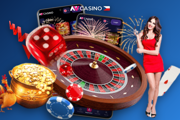 NV Casino android app s push notifikacemi a funkcí Shake Bonus na smartphonu