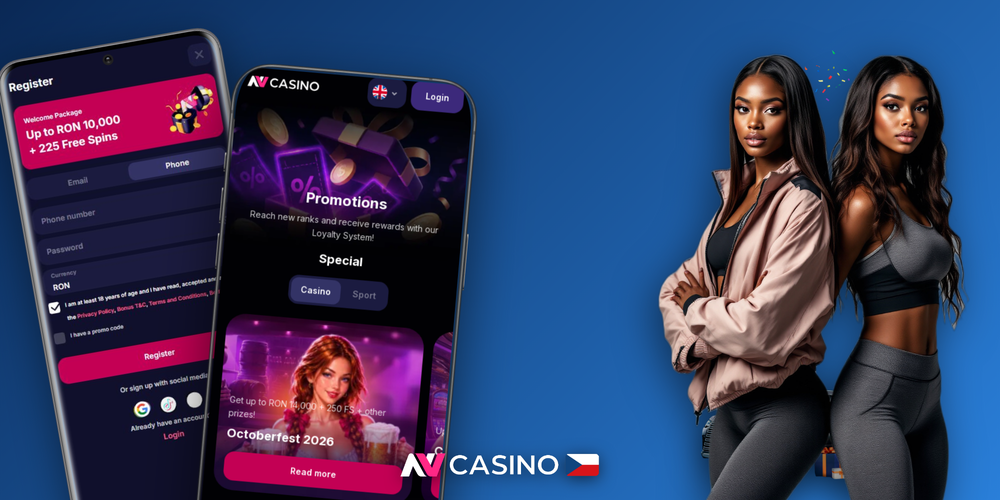 Infografika tří kroků NV Casino: registrace, zadání promo kódu a vklad 10 EUR