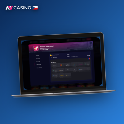 Bankovní převod jako metoda výběru peněz z NV Casino pro vyšší částky